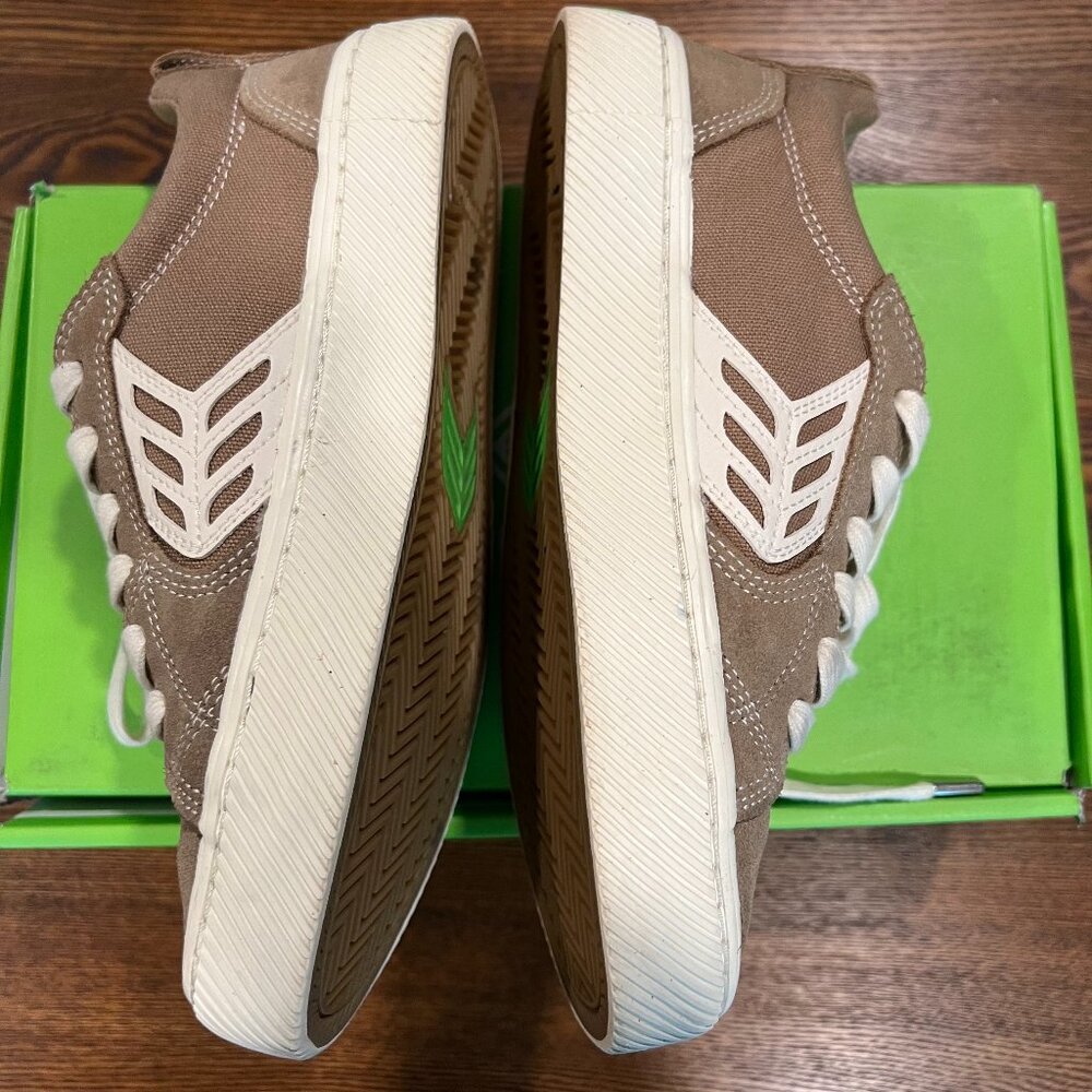 CARCIUMA- CATIBA PRO Low Burnt Sand Suede and Canvas Sneaker
